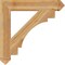 Ekena Millwork Merced Arts & Crafts Rough Sawn Bracket, Western Red Cedar, 6"W x 38"D x 38"H BKT06X38X38MRC03RWR - alternate 3
